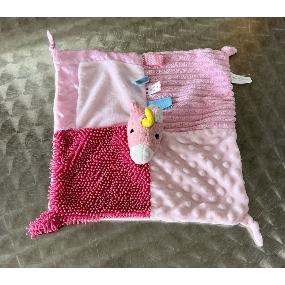 Make Believe Ideas Pink Baby Unicorn Plush Security Blanket Sensory Toy 2022